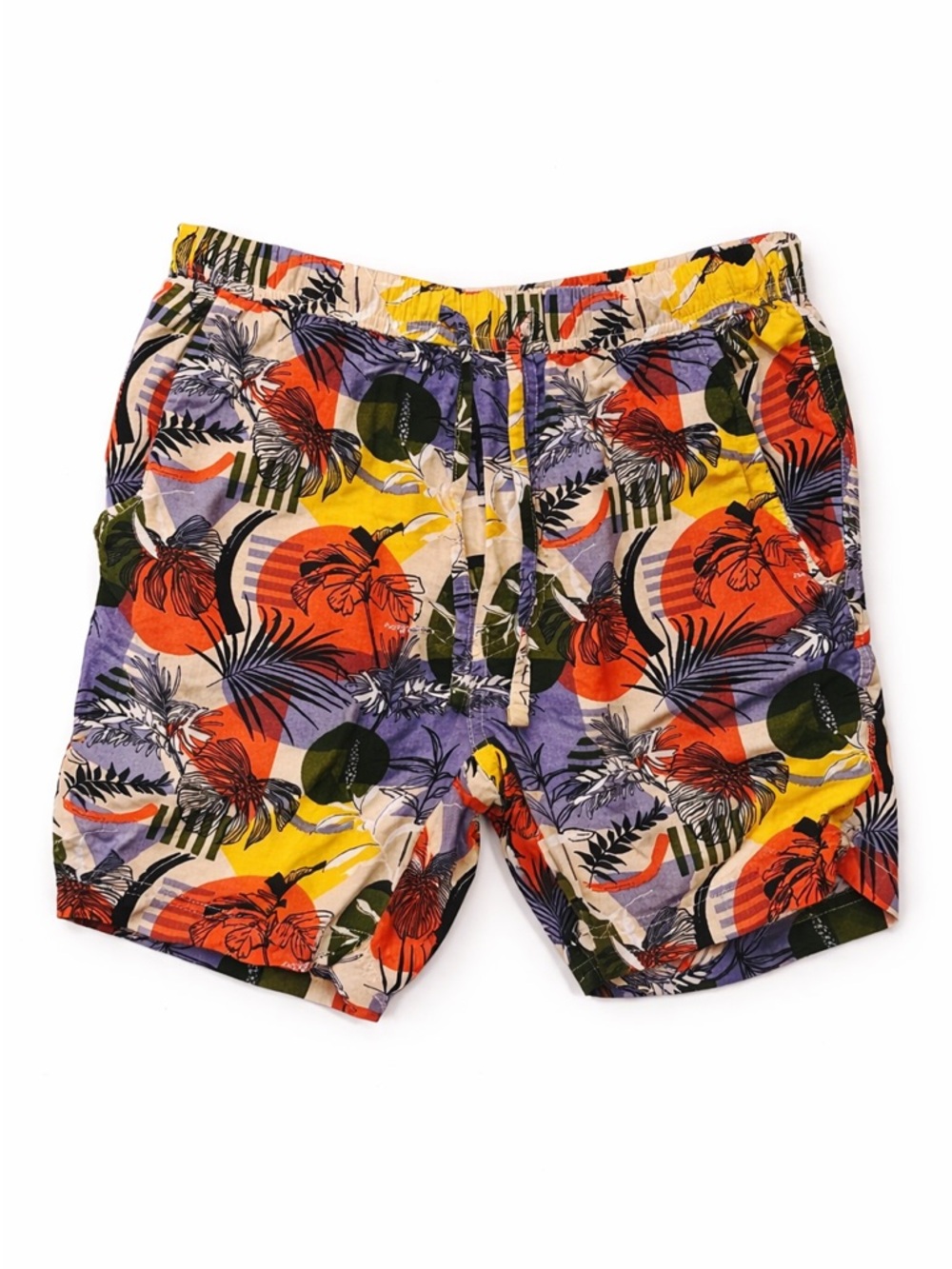 Massive Tropical Print Shorts Men’s Size Small Colorful Beach Summer